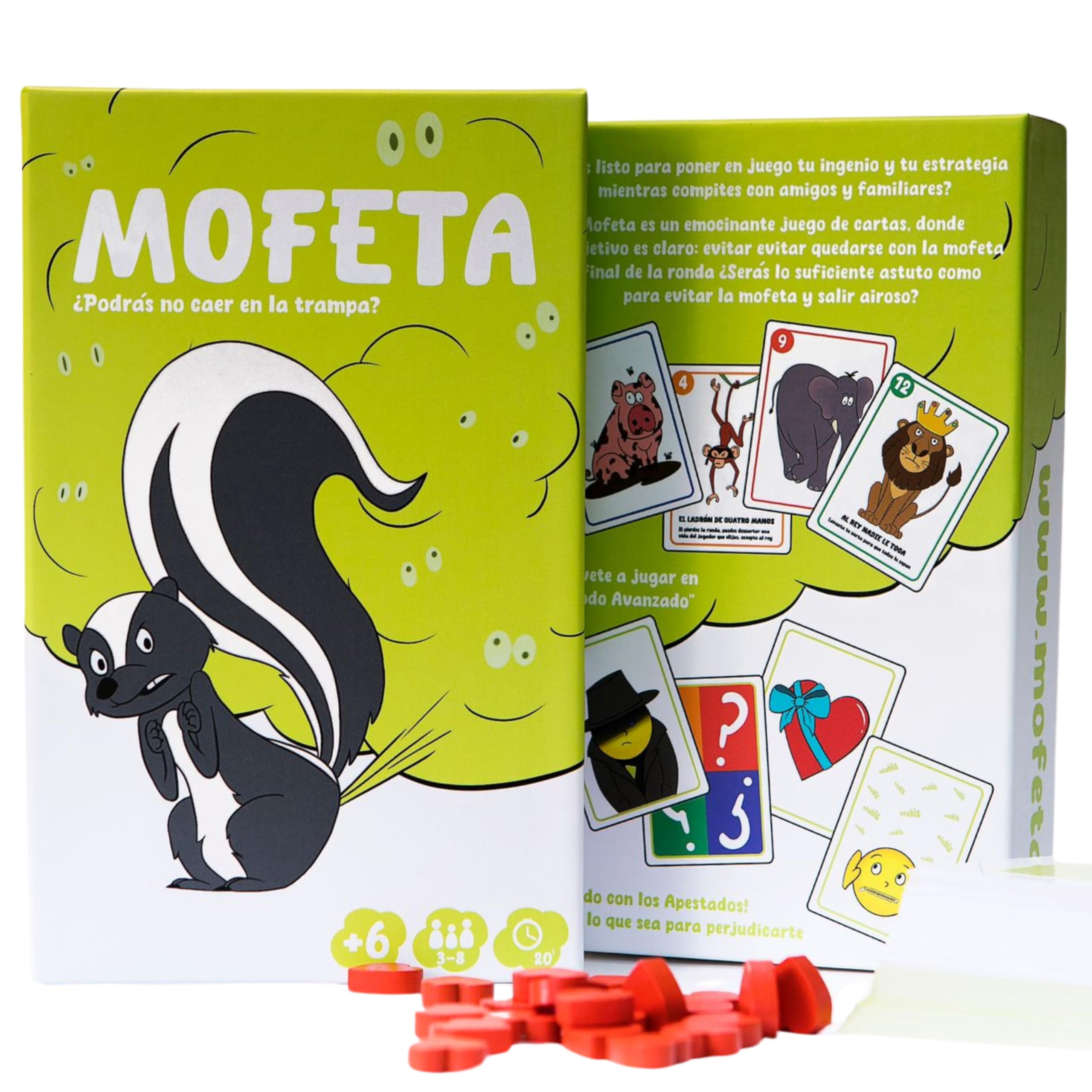 MOFETA MOFETA Juego de Mesa Familiar. Rápido,Sencillo y Divertido Juego de Cartas para niño niña 6 7 8 9 10 11 12 años Entretenimiento Vacaciones Fiestas Tiempo Libre Viajes