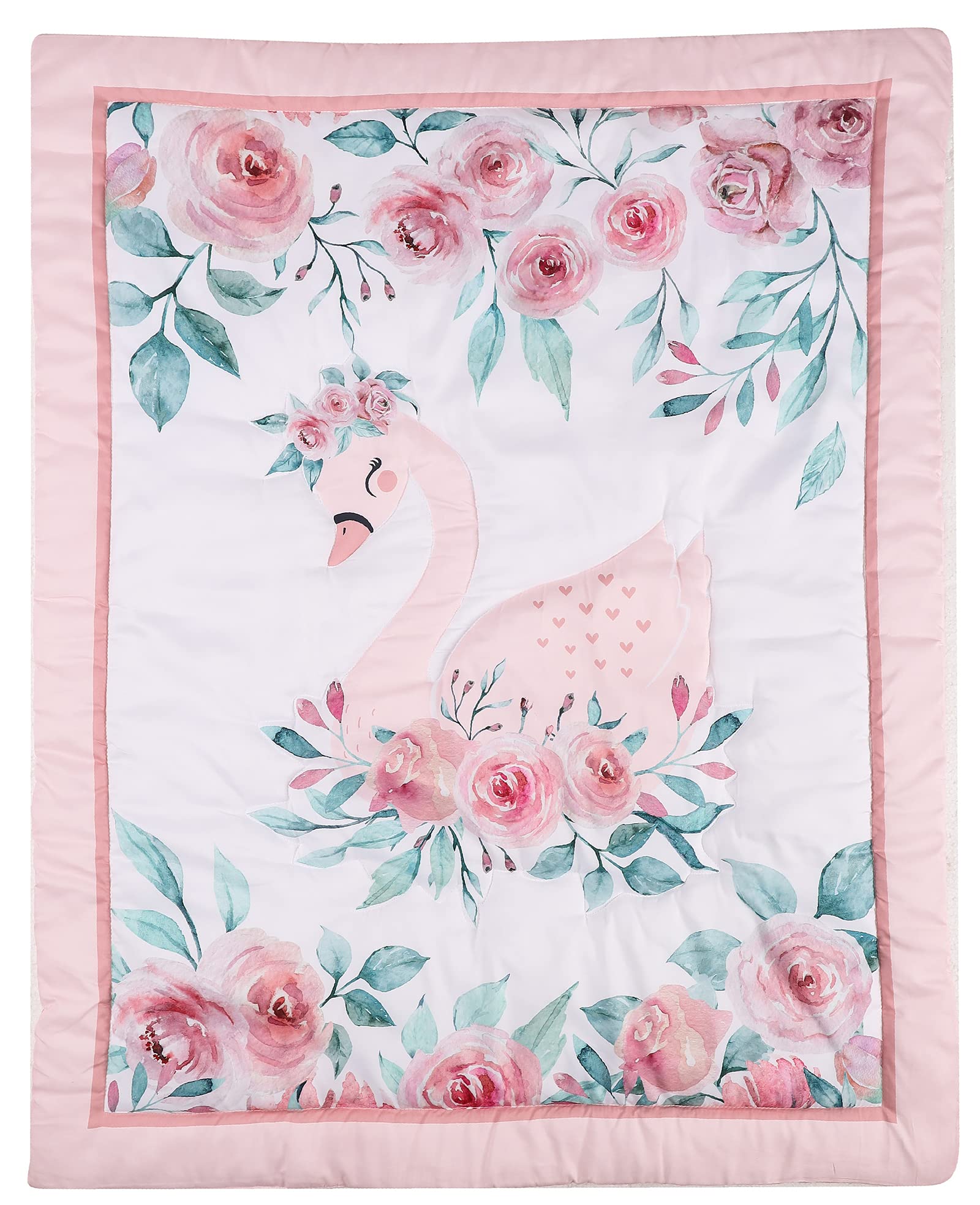 Couette pour lit de bébé cygnes contre les réveils nocturnes