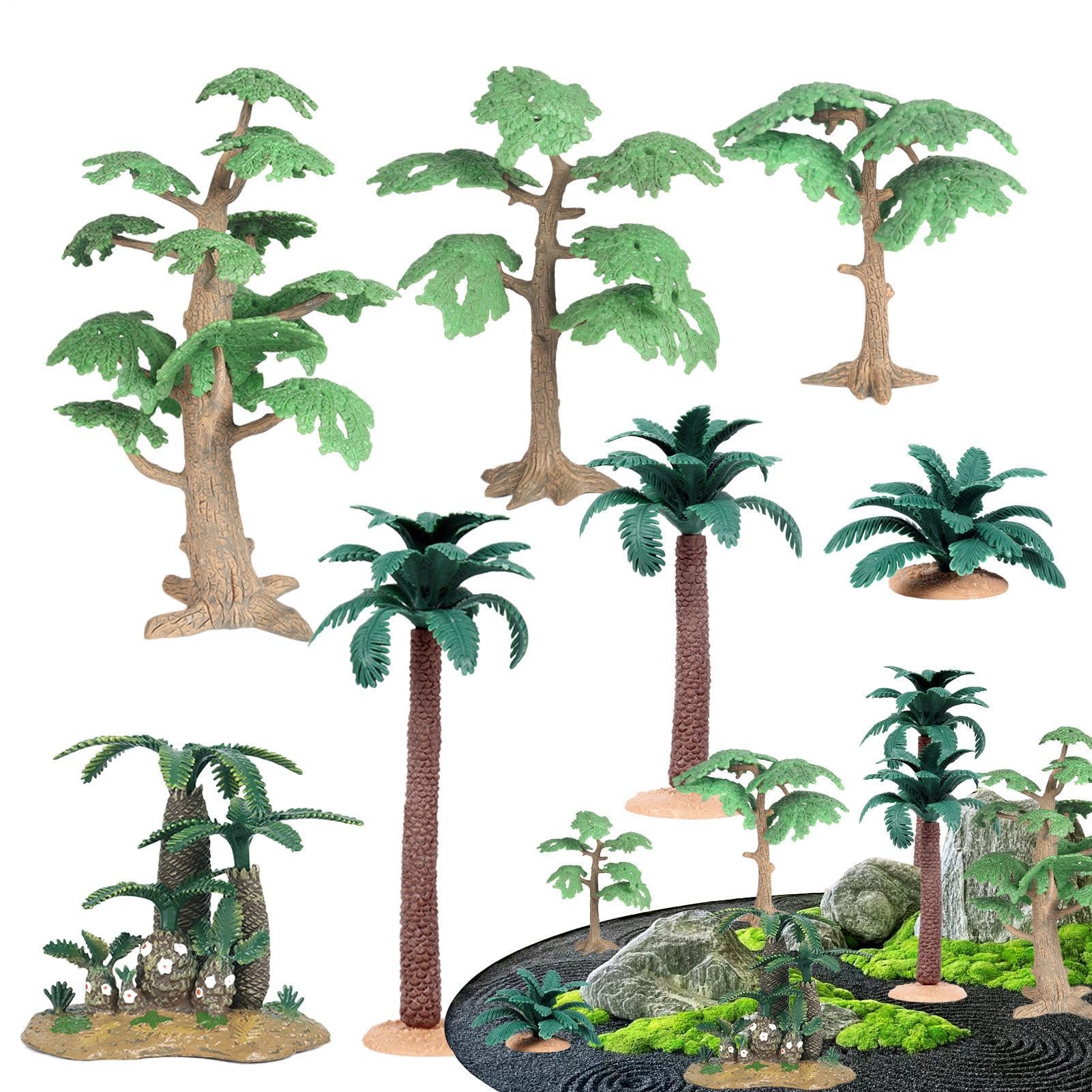Mini modellino in miniatura | Alberi 7 Pezzi Scenario Costruzione Piante