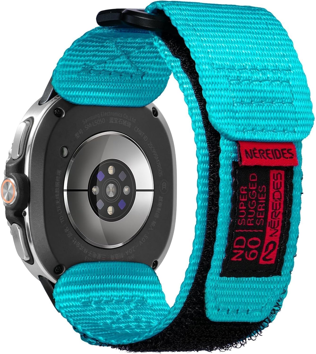 Nereides Nylon Hook and Loop Sport Band ONLY for Samsung Galaxy Watch 8 Classic (46mm) & Watch 8 (40mm/44mm), Rugged Adjustable Replacement Strap, Breathable Lightweight band for Men Women Green Camo