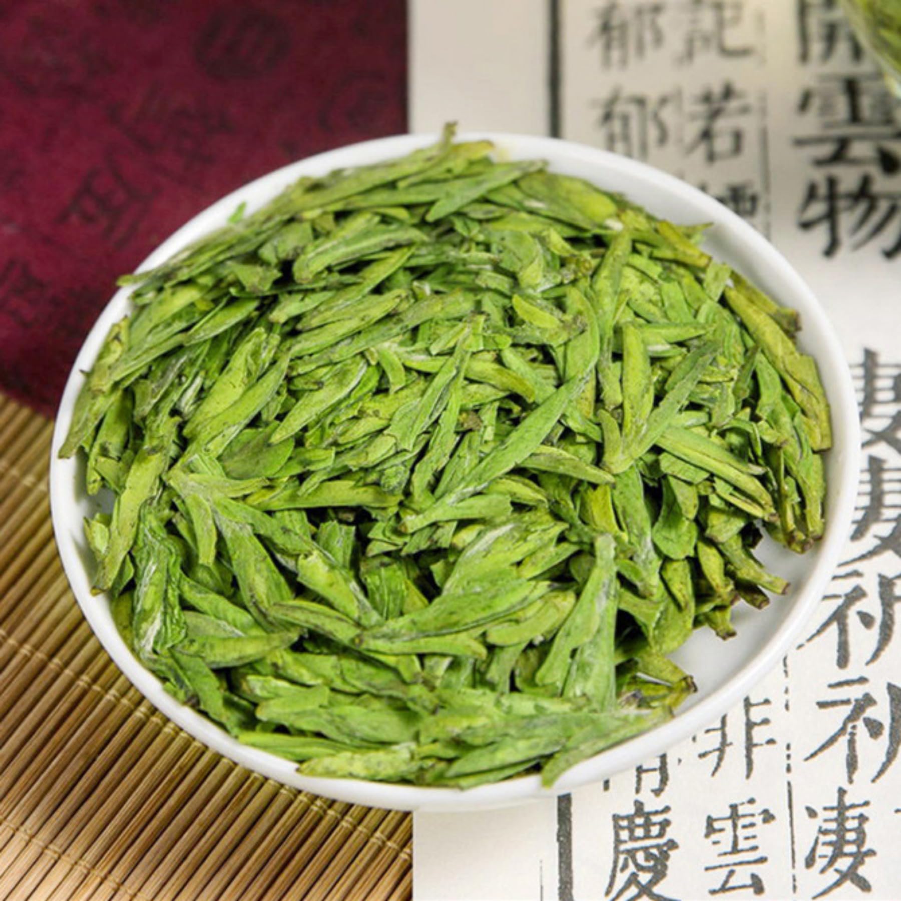 Tè Verde Premium Pre-ching Ming Longjing 250g / 8,81oz Tè in Foglie Sfuse, Gusto Naturale