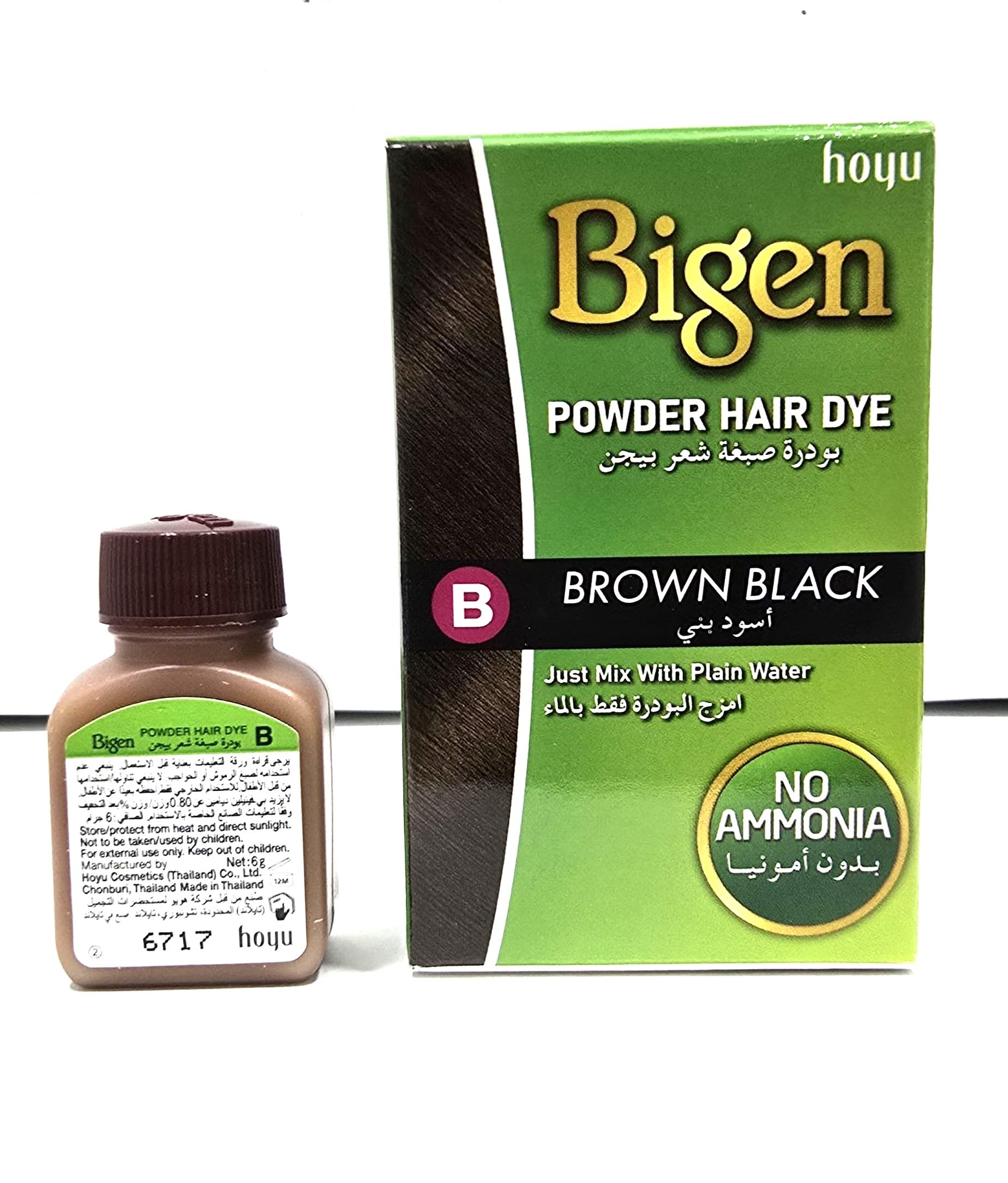 bigen Powder Hair Dye Color (Brown/Black,6g)