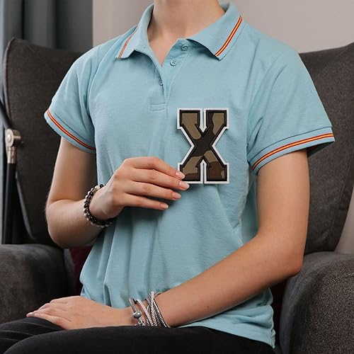 Miniatura 351 de Parches de letras termo-adhesivas de alta calidad – Lindas letras para ropa – Parche universitario para ropa – Letras bordadas de 4 1/2 parches