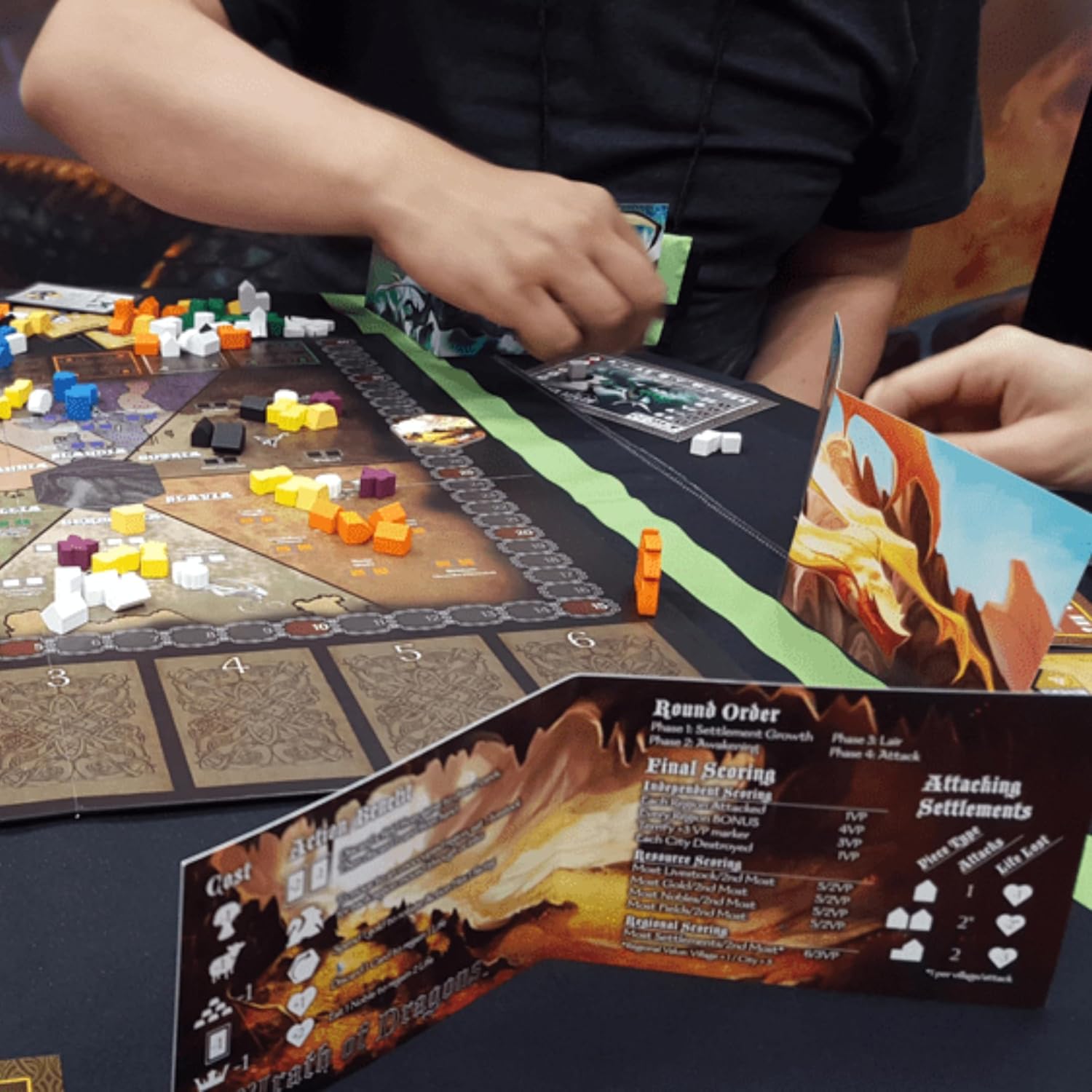 Wrath of Dragons Board Game by Catalyst Game Labs | Ages 13 | 2-6 Players | 60-90 Minute Playing Time