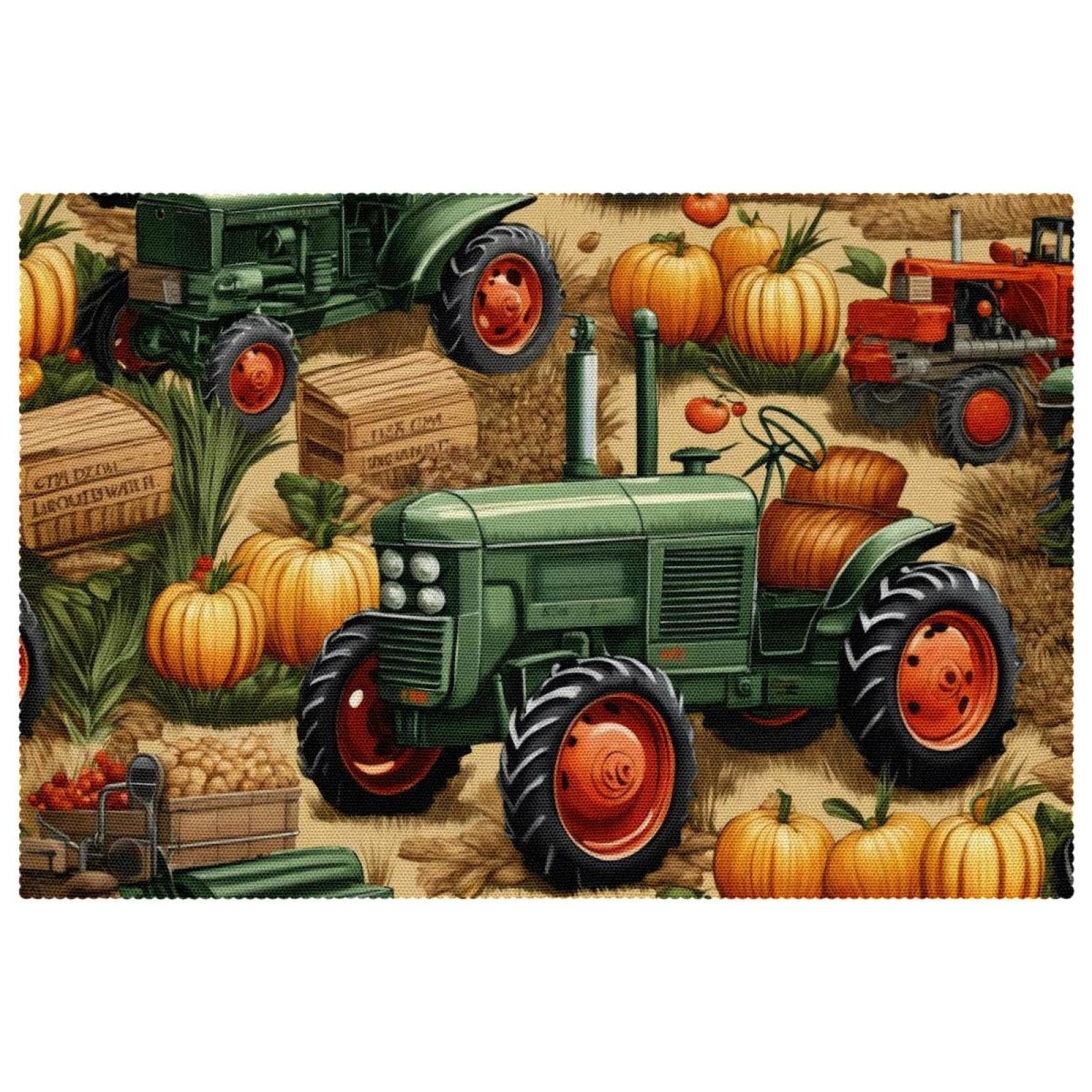 Sets de table antidérapants pour repas en salle à manger Farm Havest