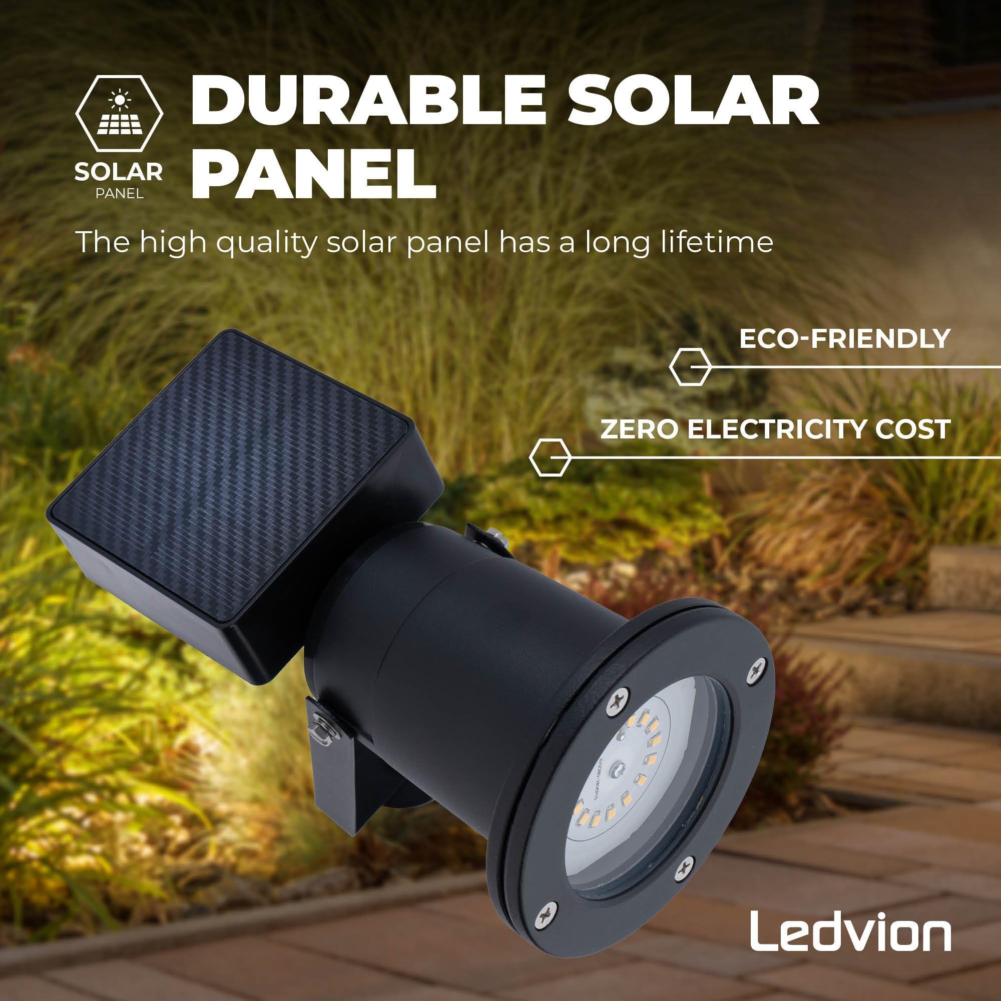 Ledvion Lot de 2 LED Extérieur Spot IP65 GU10 orientable sans ampoule