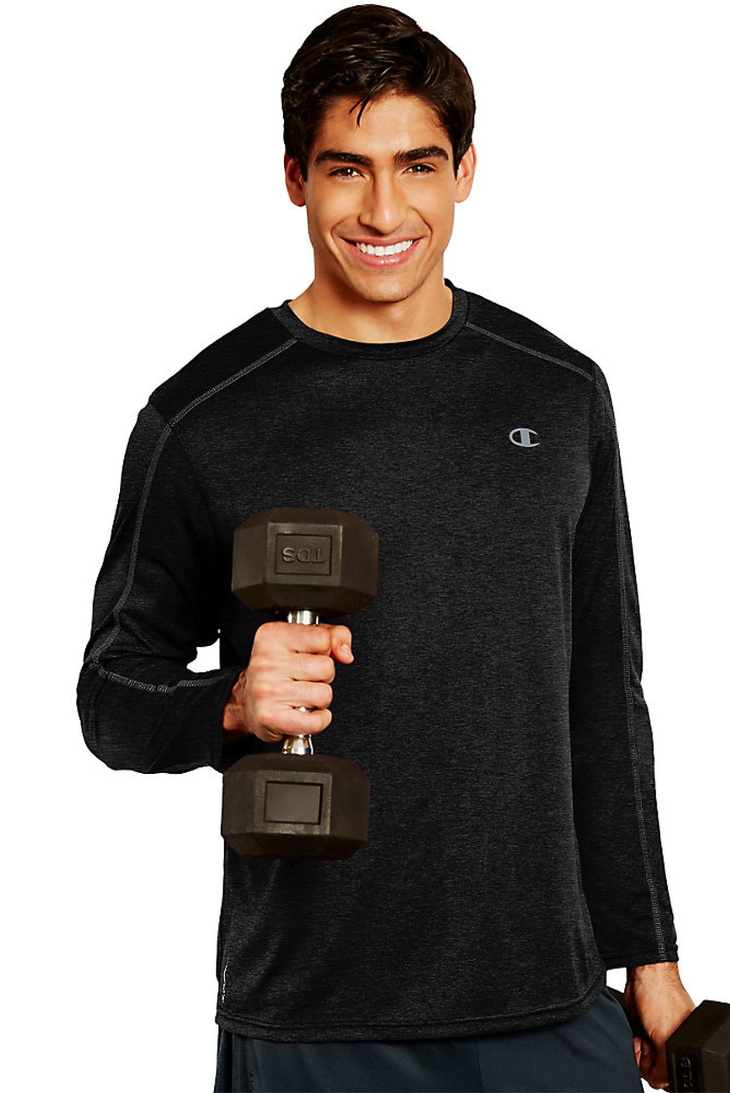 Champion Men's Powertrain Heather Long-Sleeve T-shirt