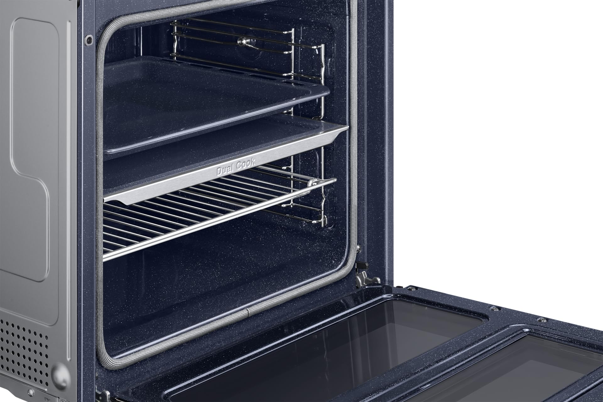 SAMSUNG Four encastrable pyrolyse NV7B45305AS dual cook flex,76 litres, wifi