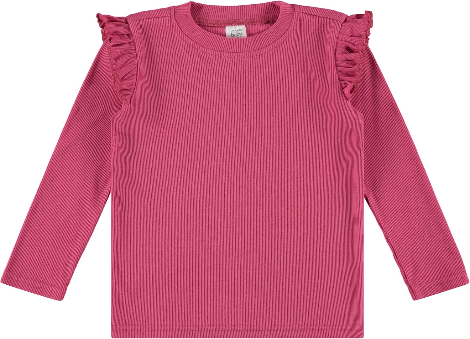 Cudlie 3-Pack Toddler Girls Ribbed Ruffle Tops – Stylish Long Sleeve Shirts for Kids –All-Day Comfort (12M-4T) - Image 7
