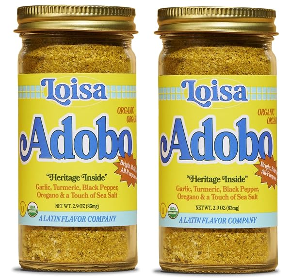 Loisa Seasoning, USDA Organic, Non-GMO, No-MSG, No Preservatives, No Artificial Coloring, No Artificial Flavors, 2.9oz