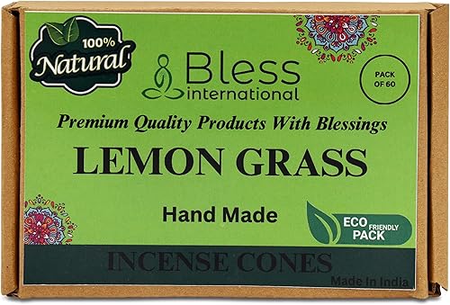 Miniatura 92 de Bless International Cedro 100% natural - Conos de incienso hechos a mano, sumergidos a mano, orgánicos, sin productos químicos para purificación