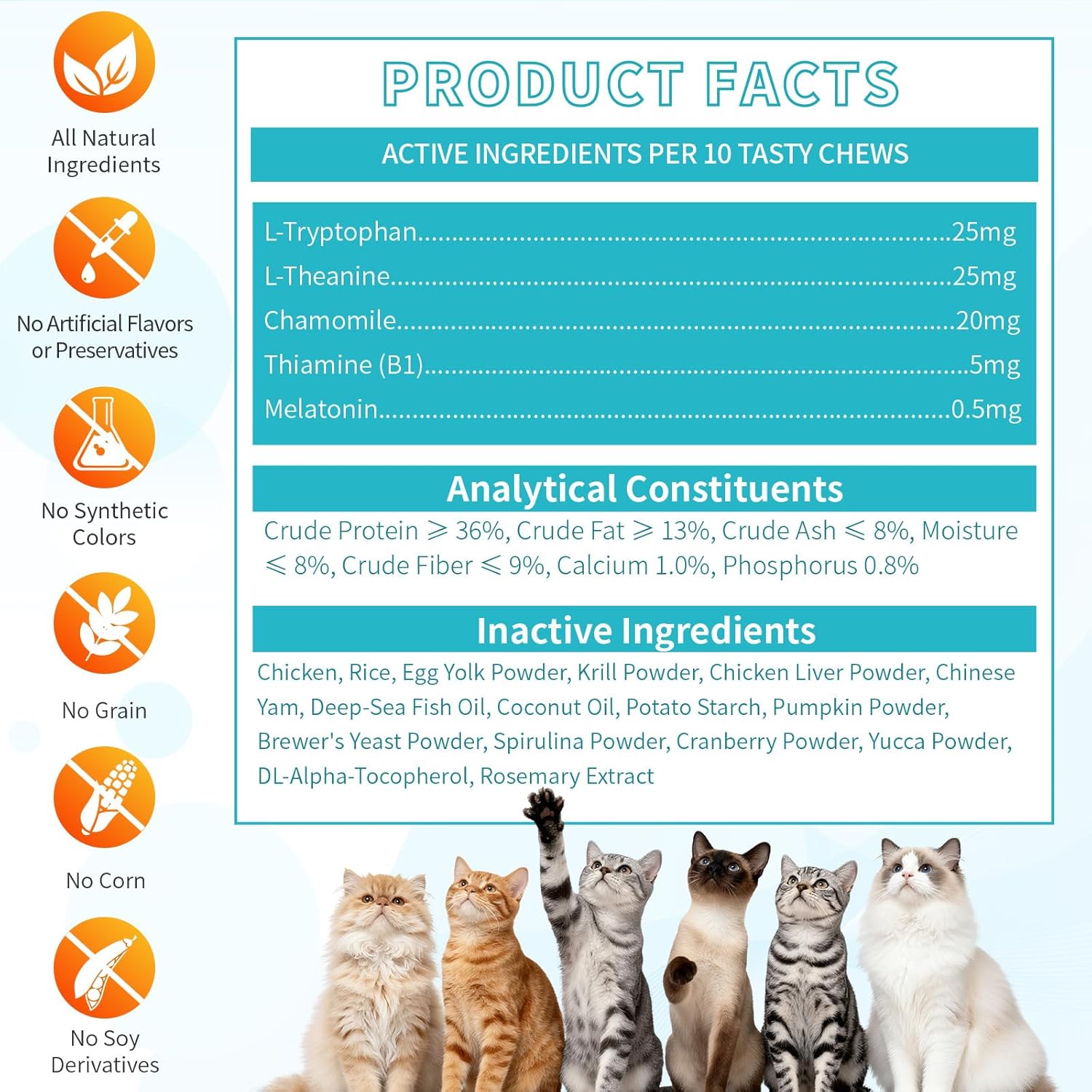 Cat Calming & Allergy Relief Chews Bundle – Crispy Calming Chews + Soft Allergy Chew – Natural Relaxation & Skin Comfort for Cats – Chicken & Krill Flavor