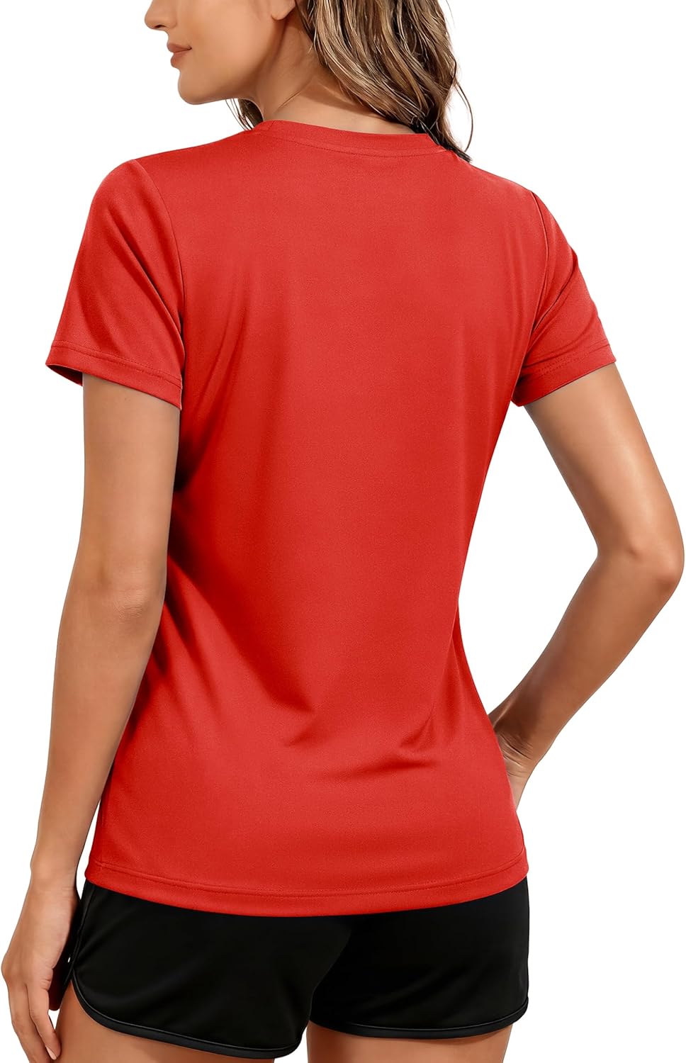 TACVASEN Women's Short Sleeve Workout Shirts UPF 50+ Sun Protection Quick Dry Athletic Tops for Running Gym Tee - Image 2