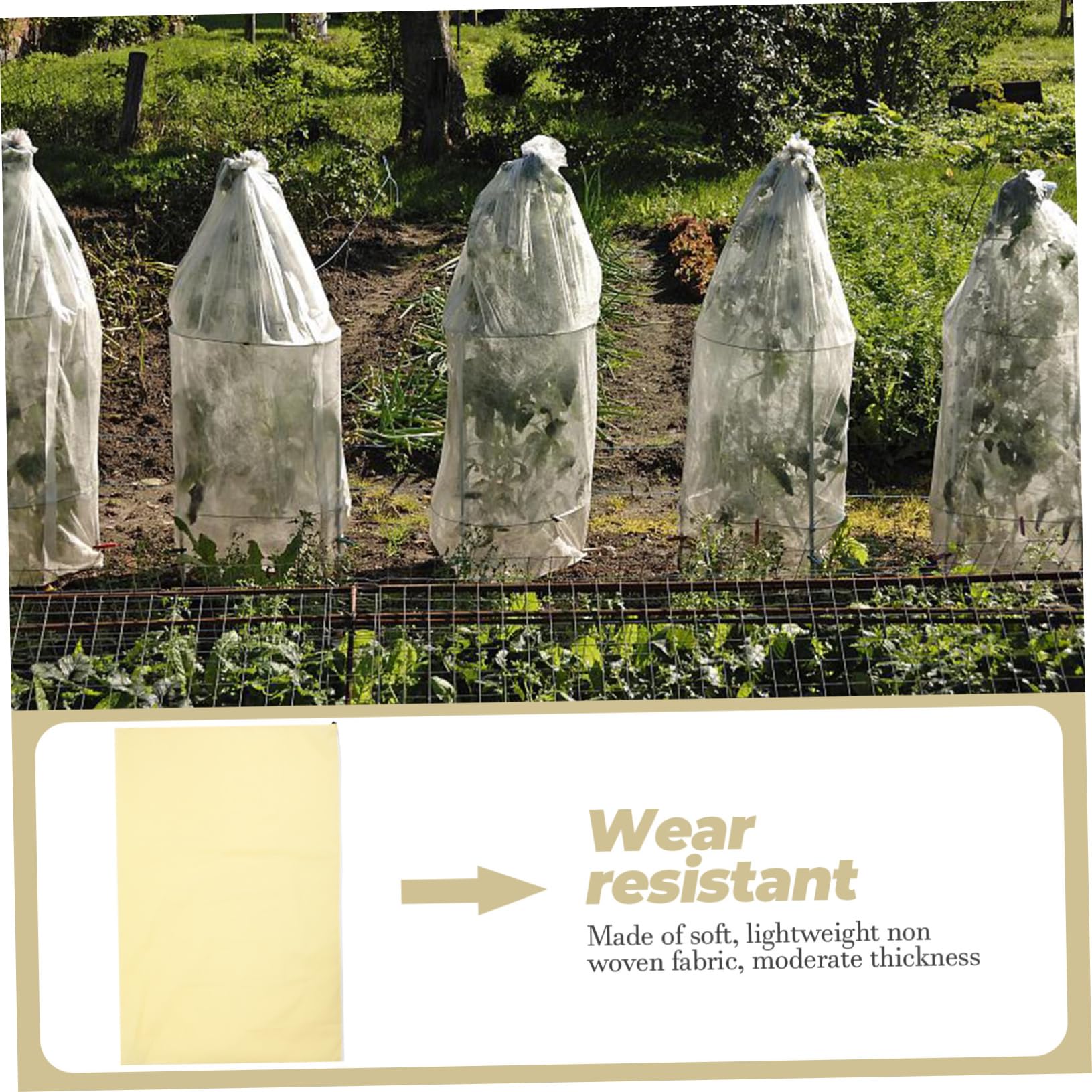 Housses Protection Plantes UPKOCH – Lot 10 Pièces, Réutilisables – Anti-gel, Ombrage, Rétention Eau – Pour Jardin, Semis