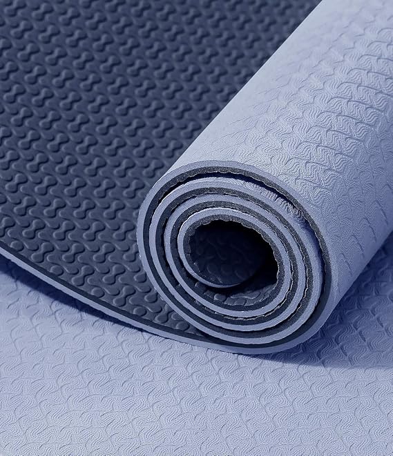 IUGA Yoga Mat Thick Non Slip Anti-tear Pilates Mat Eco Friendly Hot Yoga Mats for Workout & Exercise(72x 24x 6mm)