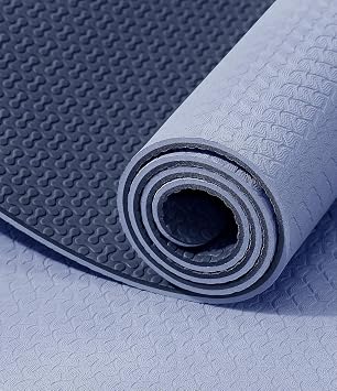 IUGA Yoga Mat Thick Non Slip Anti-tear Pilates Mat Eco Friendly Hot Yoga Mats for Workout & Exercise(72x 24x 6mm)