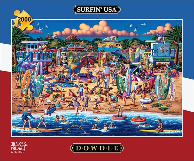 Buffalo Games - Puzzle Surfin' USA de 2000 piezas miniatura 2