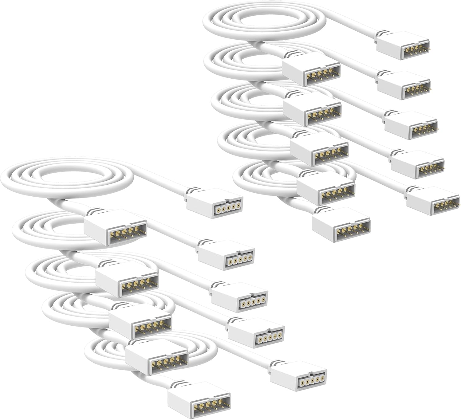 LAMPAOUS Smart Cabinet Lights Extension Cable (5 Pins Extension Cord)