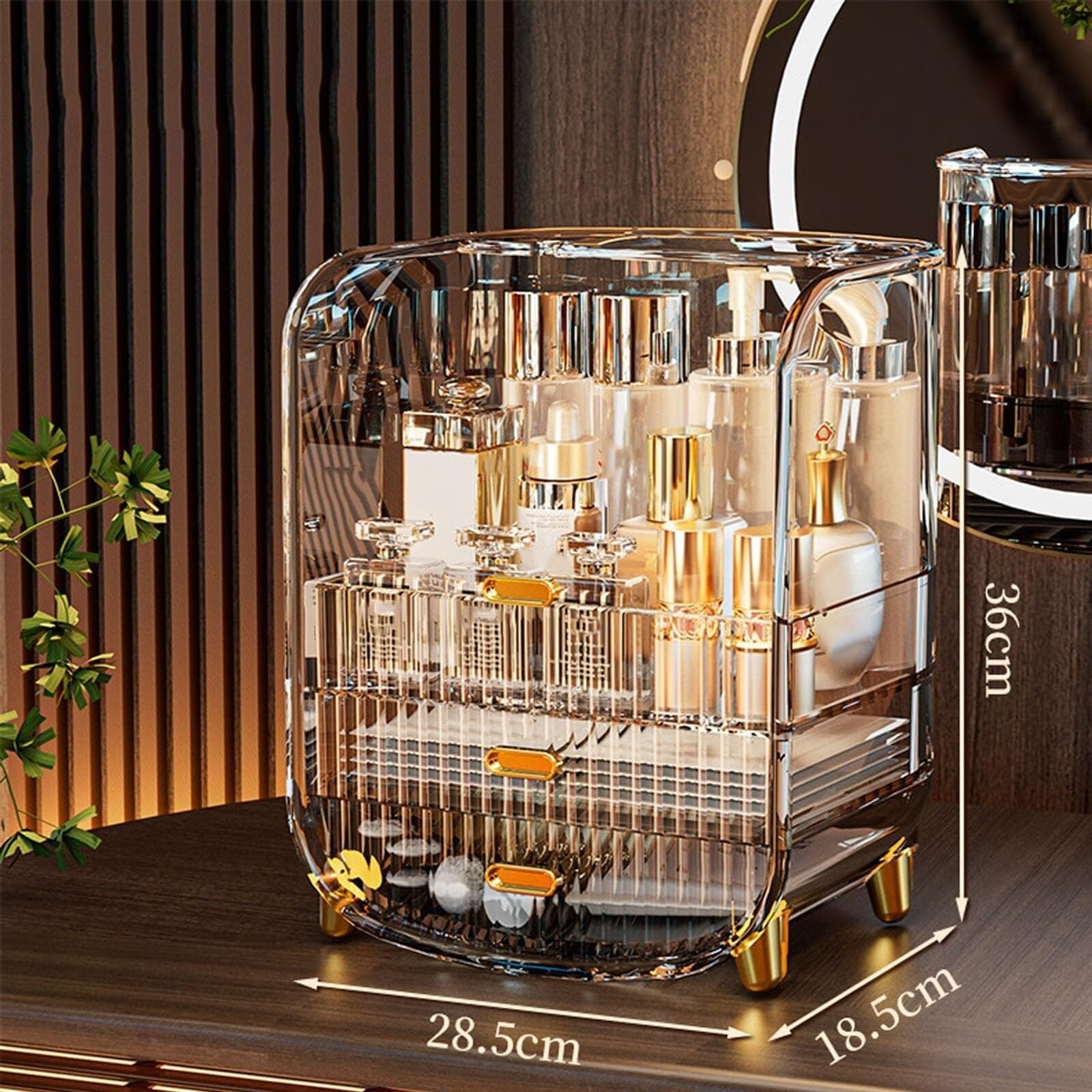 Organizer Trucchi Porta Trucchi Organizer Scatola Portaoggetti Per Il Trucco In Plastica Trasparente Per Cosmetici Con Cassetto Per Prodotti Per La Cura Della Pelle Organizzatore Trucchi Organizzatore