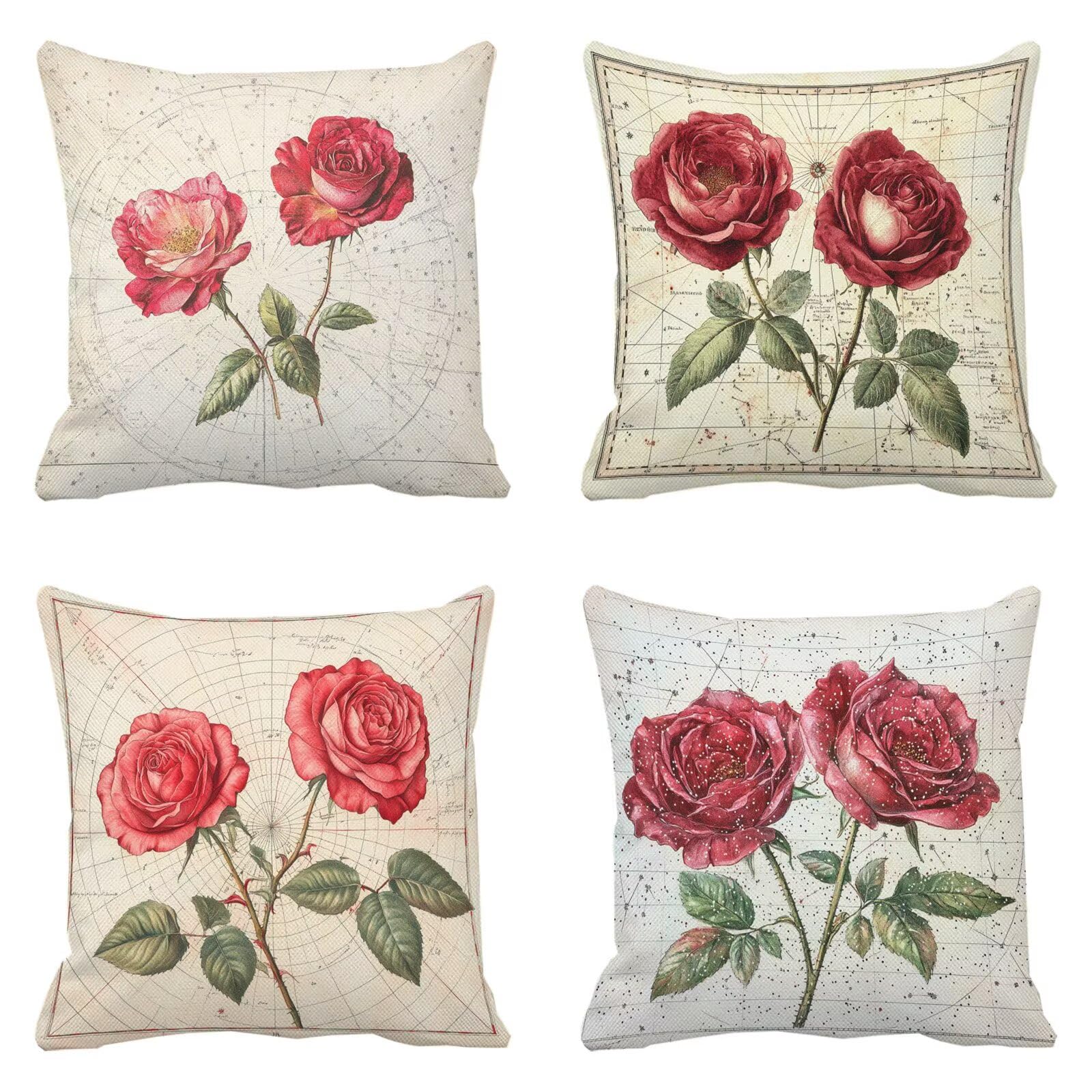 Housse de coussin étanche rose 45x45 finie l'humidité sur vos sièges de terrasse et canapés
