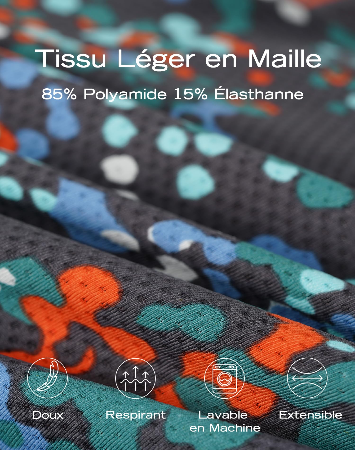 INNERSY Boxer Homme en Maille Respirante Calecon Léger Braguette Ouverte sous-vetêments Doux Lot de 4