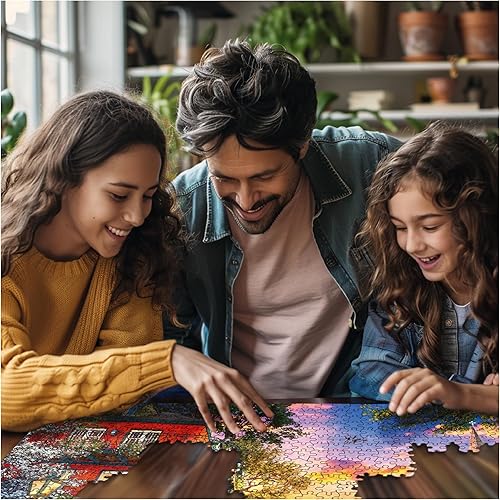 Miniatura 4 de White Mountain - Puesta de sol en Nueva Orleans, rompecabezas de 1000 piezas, rompecabezas de Nueva Orleans, rompecabezas de puesta de sol