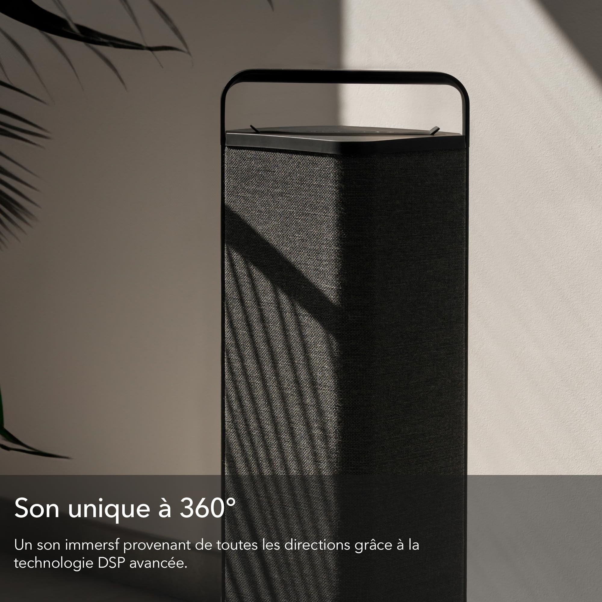 Escape P9 Haut-Parleur Bluetooth d'extérieur (IPX4 résistant aux intempéries, 100 W, autonomie de la Batterie 16 h, sans Fil, Portable) Noir