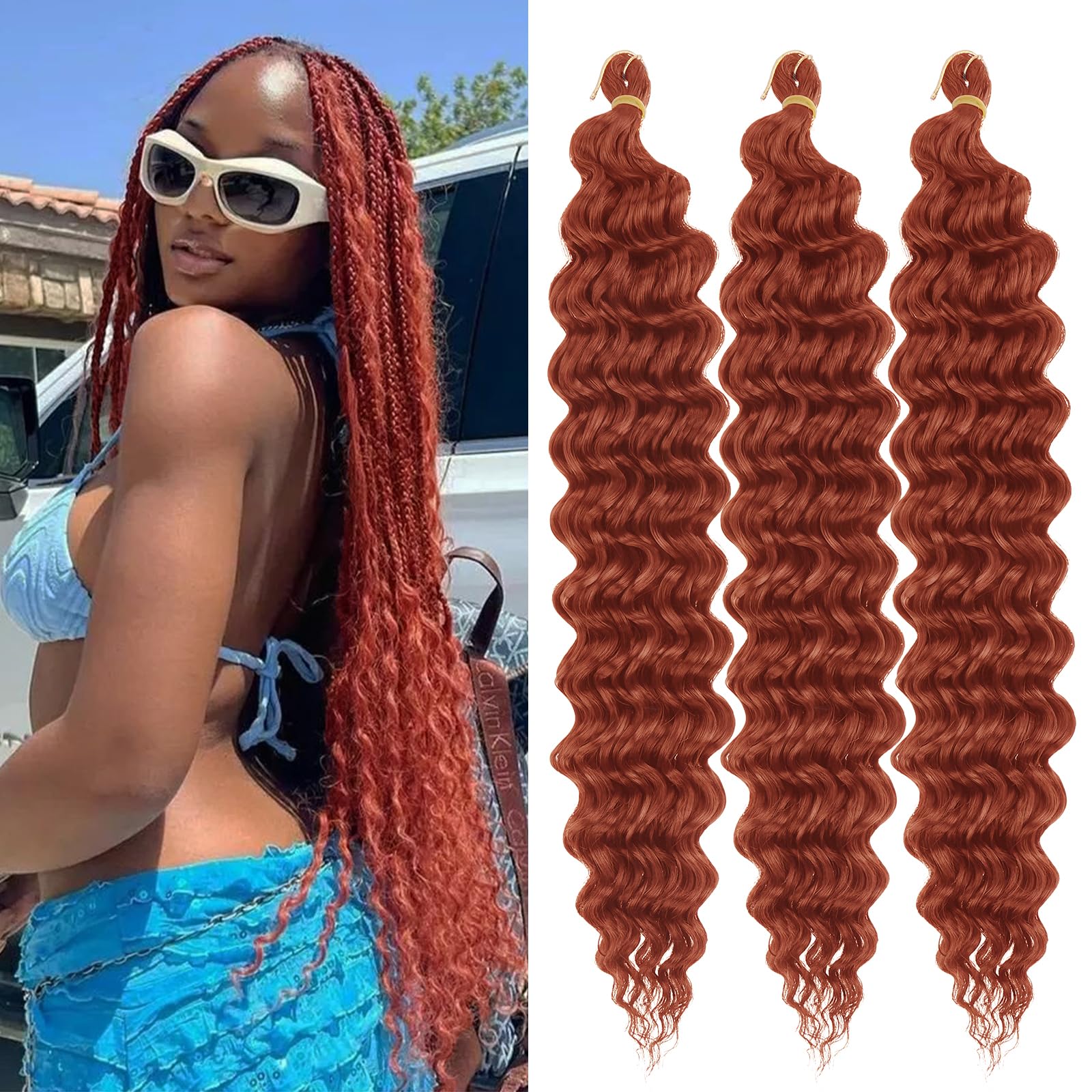 Amazon.com : ZRQ Ocean Wave Crochet Hair 24 Inch 3 Packs Deep Wave
