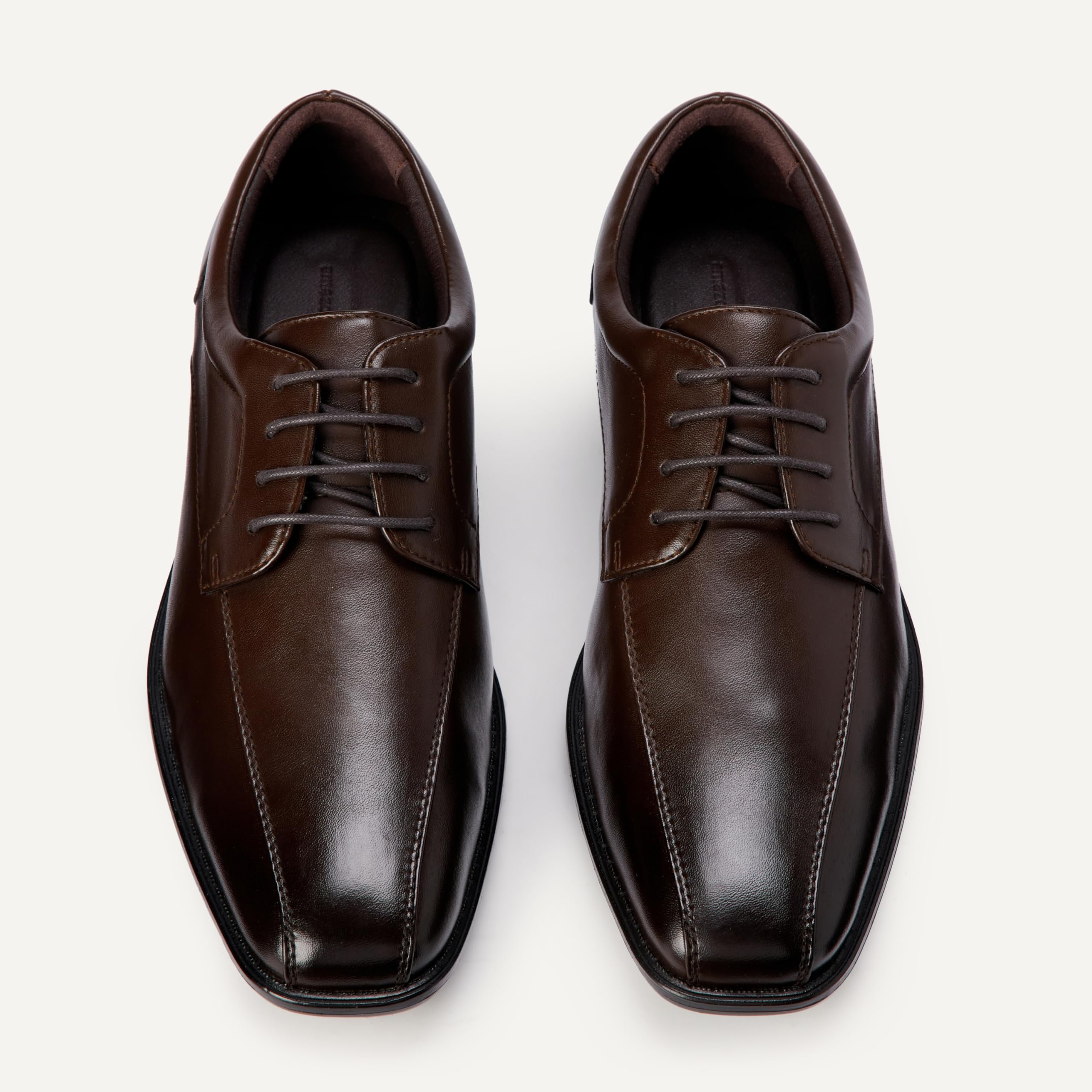 Amazon Essentials Zapatos Derby de Vestir Formales y Elegantes para Oficina con Cordones y Puntera Cuadrada Hombre