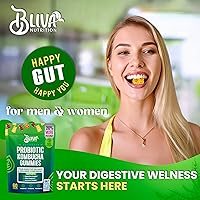 Vista 7 de BLIVA - Gomitas probióticas de kombucha, prebióticos, probióticos, postbióticos, corteza de olmo resbaladizo y fibra, suplemento de gomitas