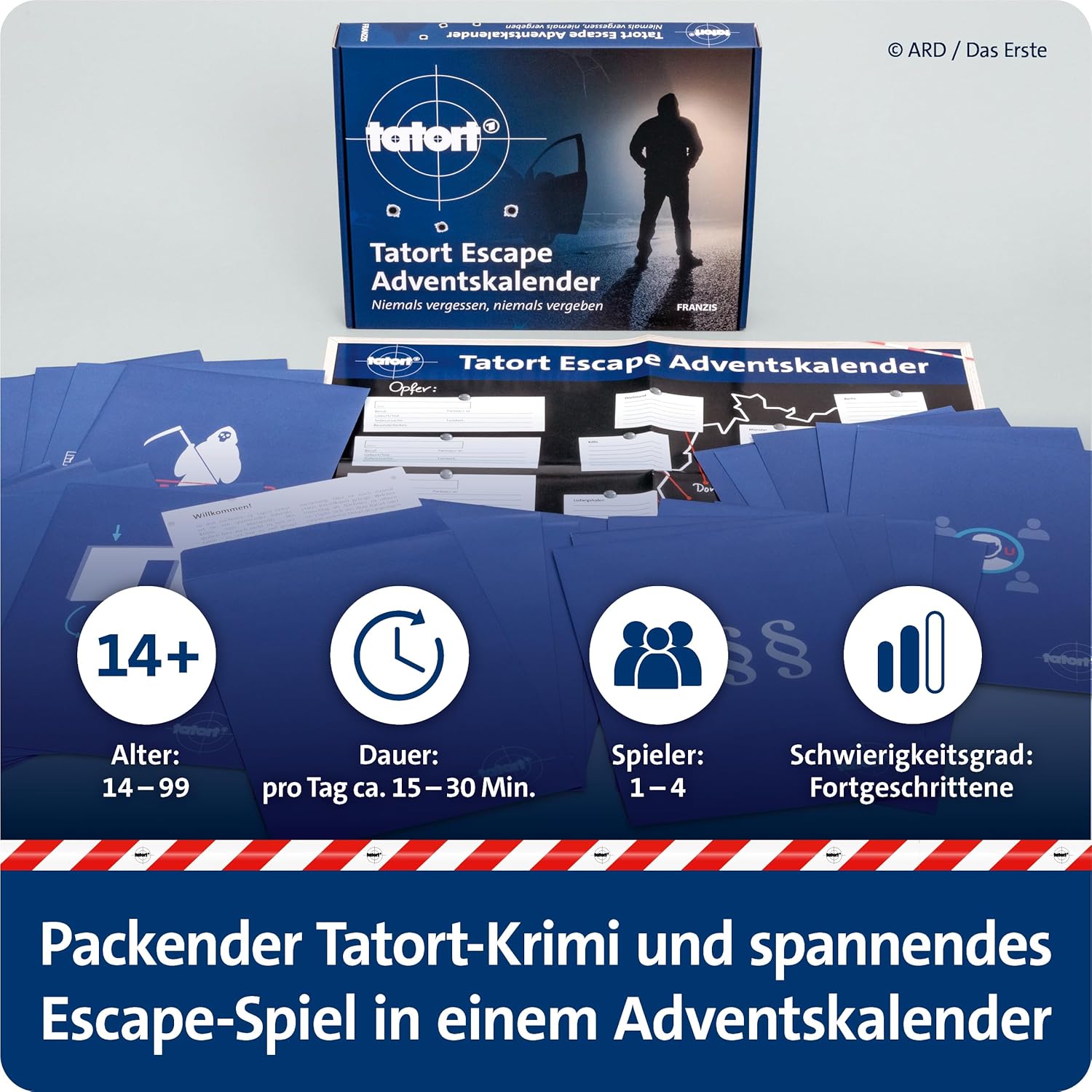 FRANZIS 67227 - Tatort Escape Adventskalender: Niemals vergessen, niemals vergeben.