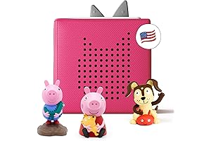Toniebox Audio Player Starter Set with Peppa Pig, George, and Playtime Puppy
