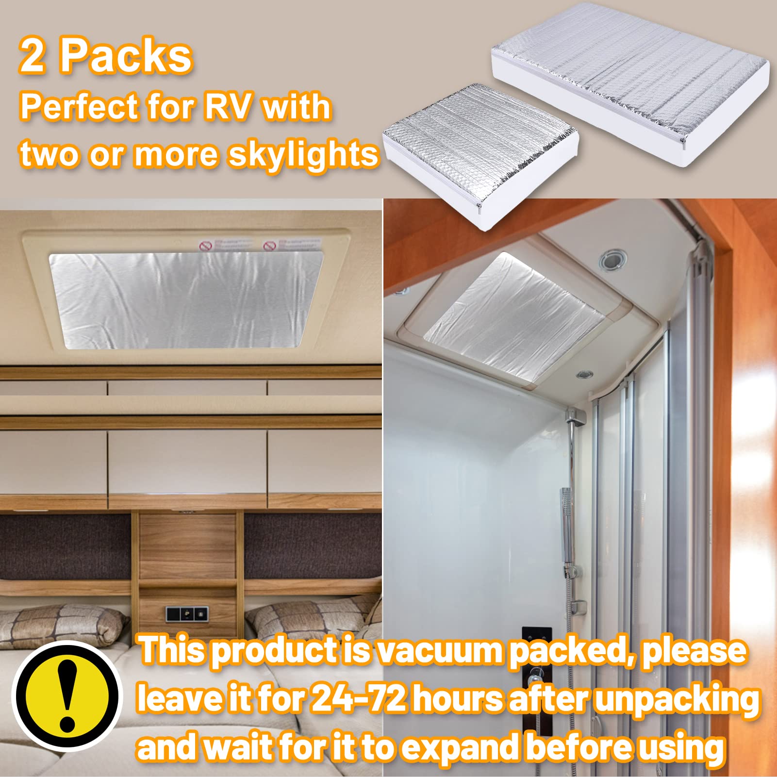 RV Skylight Insulator Cover 14143in & 14223in RV Vent