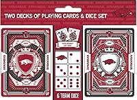 Vista 7 de Masterpieces Game Day - NCAA Texas A&M Aggies - Paquete de 2 cartas de juego y dados - Juego con licencia oficial para adultos y familia