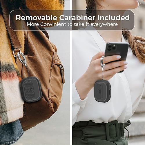 Miniatura 7 de Funda para AirPods Pro 2, con bloqueo Funda para AirPods Pro de una pieza (21 generación), funda protectora completa de silicona suave con bloqueo