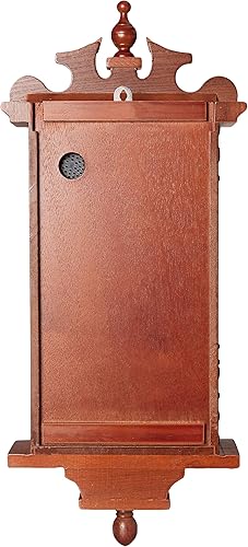 Miniatura 3 de Bedford Collection Redwood Finish - Reloj de pared de 25 pulgadas con péndulo y campanilla