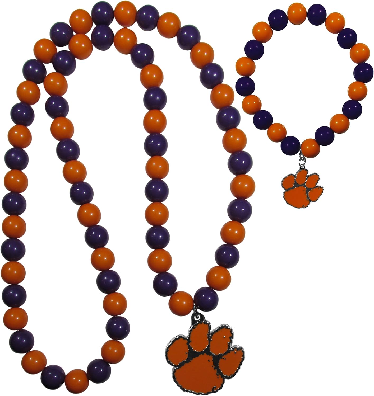 NCAA Siskiyou Sports Womens North Carolina Tar Heels Fan Bead Necklace and Bracelet Set One Size Team Color : Sports & Outdoors