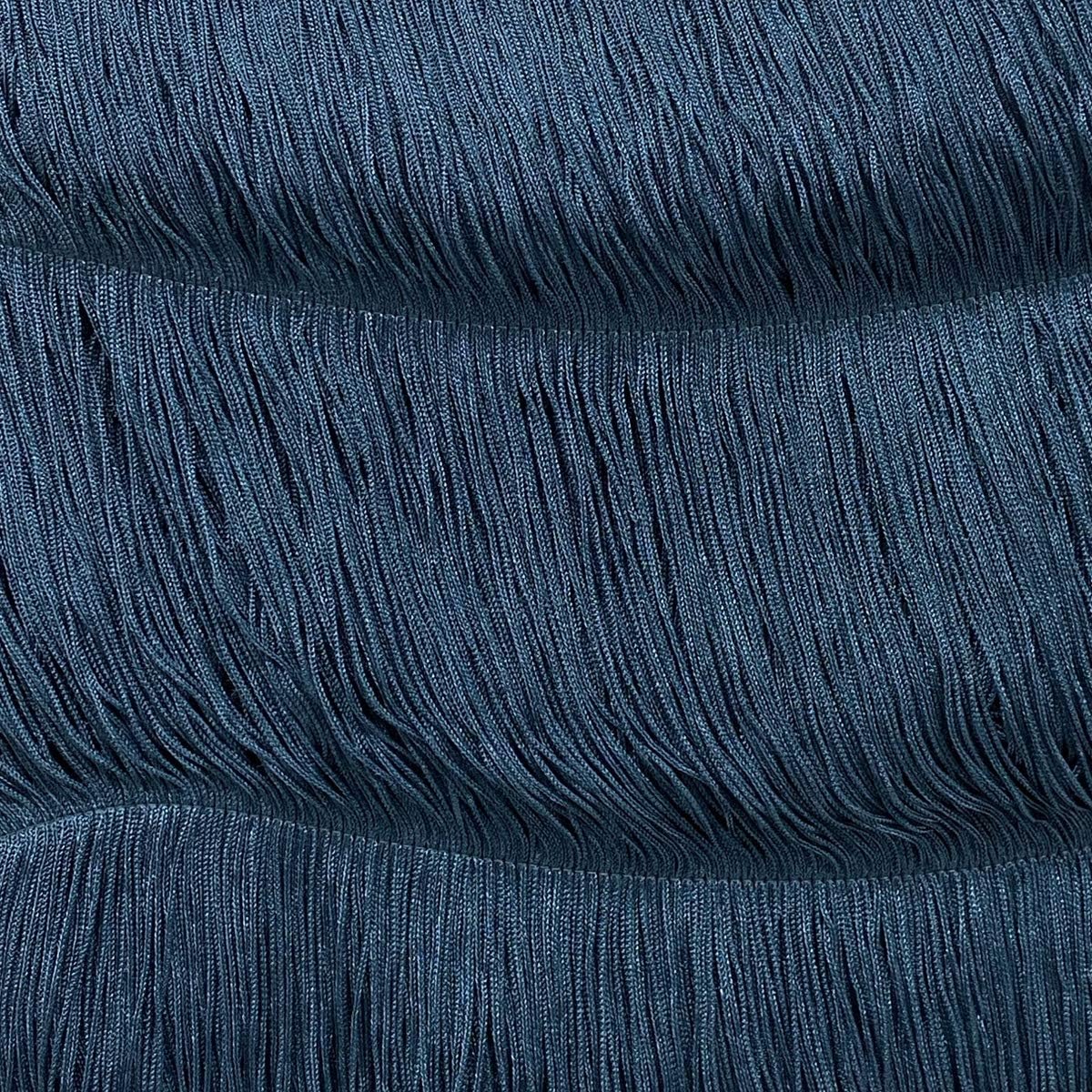 14" Chainette Fringe - 3 Yards - Antique Blue