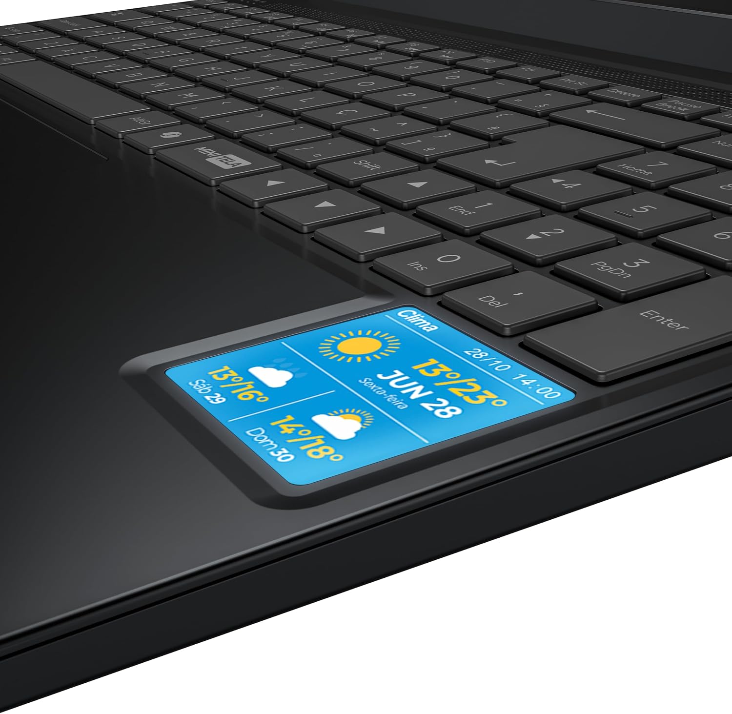 Notebook Positivo Vision C15M Intel Celeron N4500 Linux 8GB RAM 128GB eMMC Tela 15" Full HD IPS Antirreflexo – com Minitela - Cinza