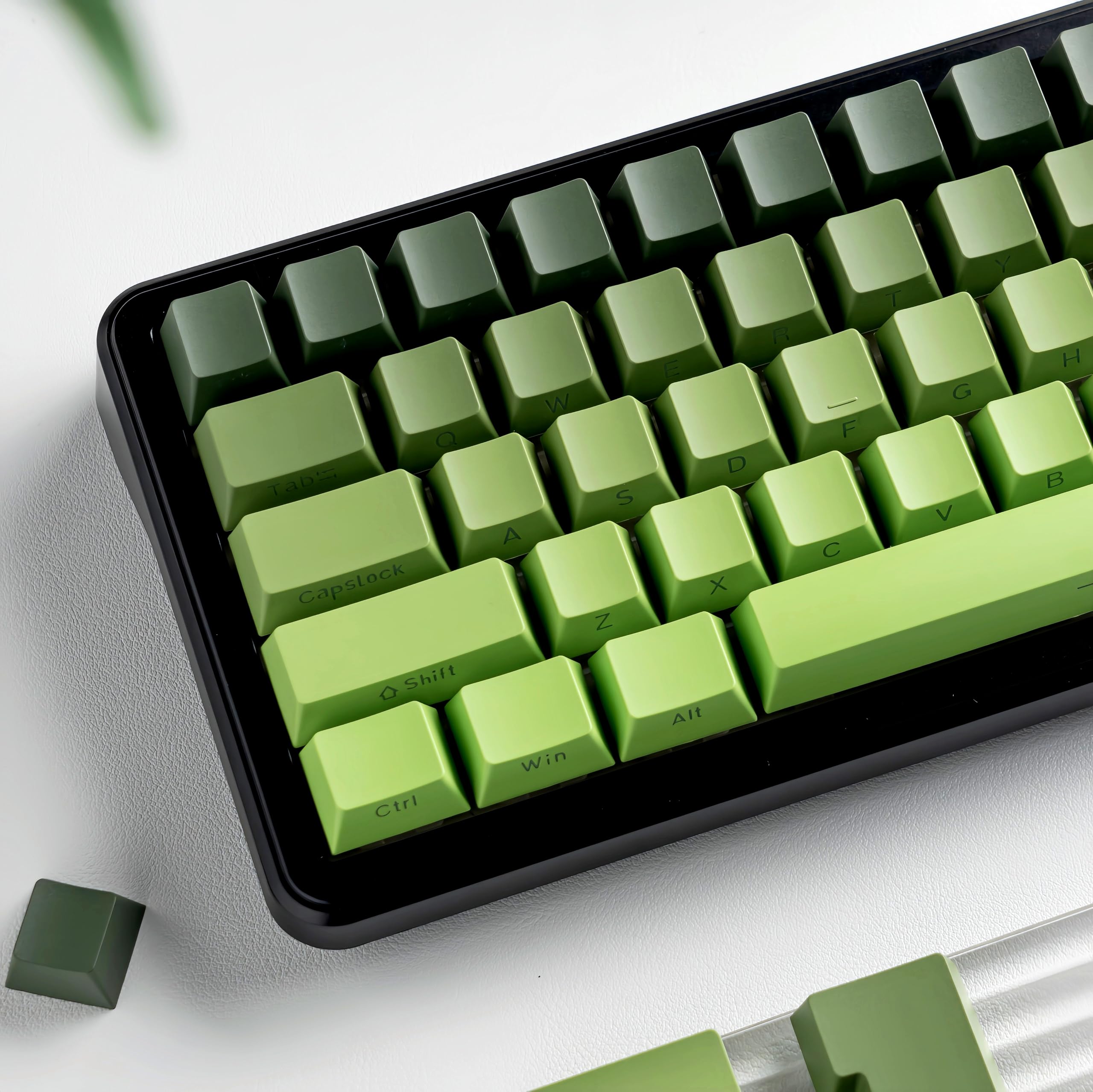 dagaladoo Shine Through keycaps Set,Double Shot PBT keycaps Gradient