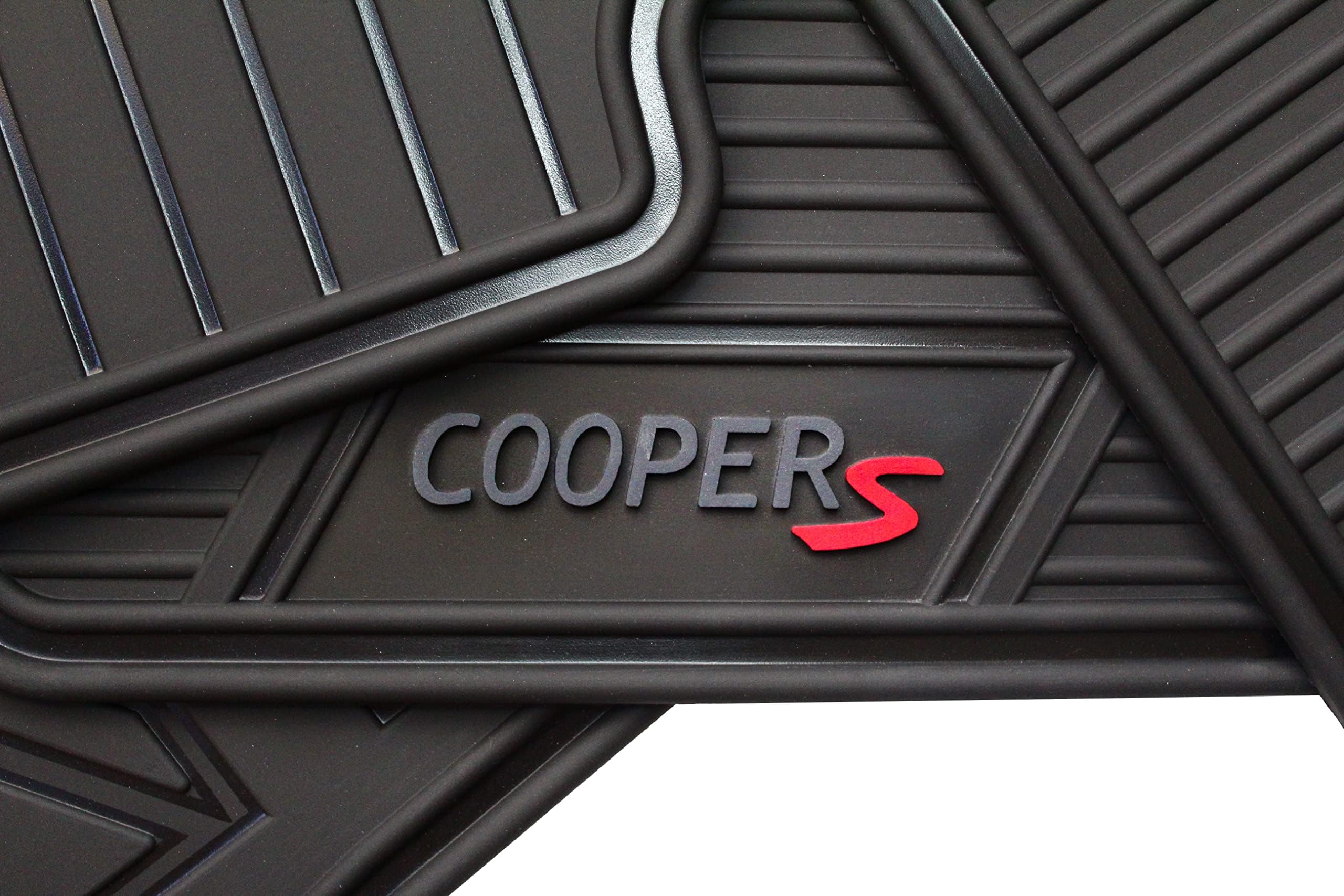 Floor Mats for Mini Cooper F56 Hardtop 2 Door OEM Genuine-Duty Heavy- All Weather- (2014,2015,2016,2017,2018,2019,2020,2021,2022,2023,2024) Complete Set (Black)