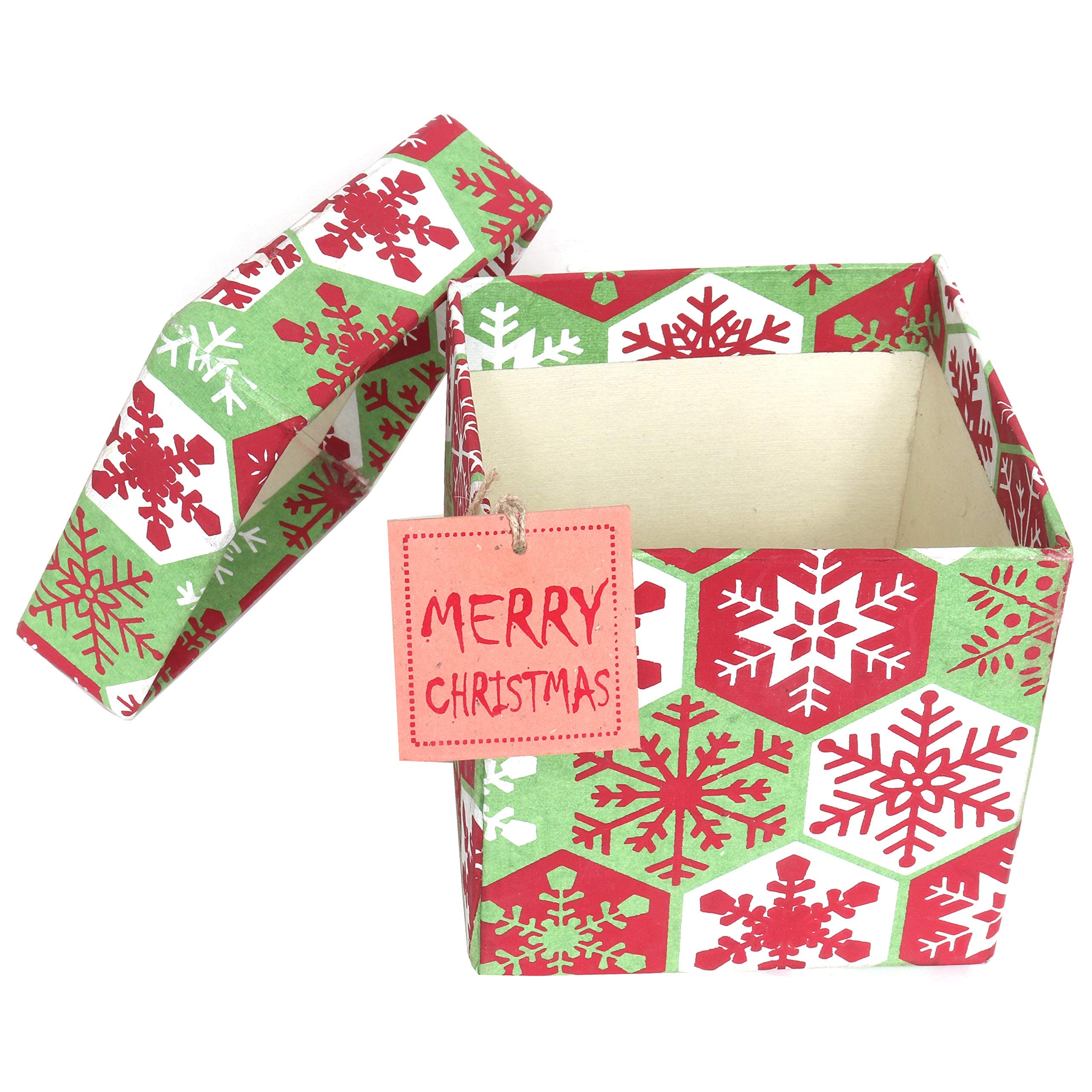 SURPRISE SOMEONE Paper Empty Christmas Gift Box|Festive Gift Boxes With Merry Christmas Gift Tag For Packaging (5" X 5" X 5"),Green (B09N8LVHZN) Amazon Price History, Amazon Price Tracker