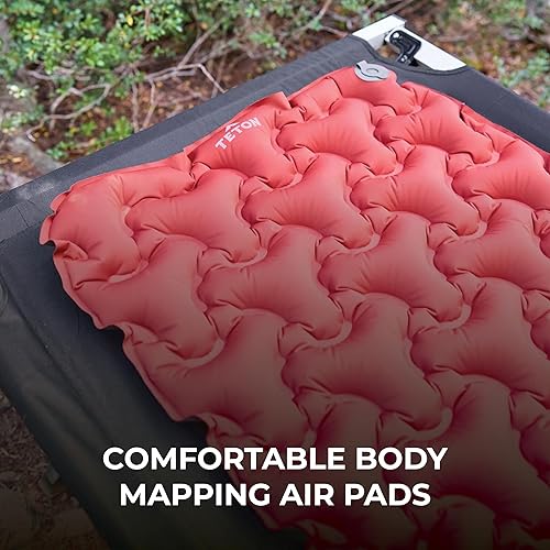 Miniatura 9 de Teton - Colchoneta de dormir autoinflable, colchoneta compacta para acampar, mochileros y senderismo.