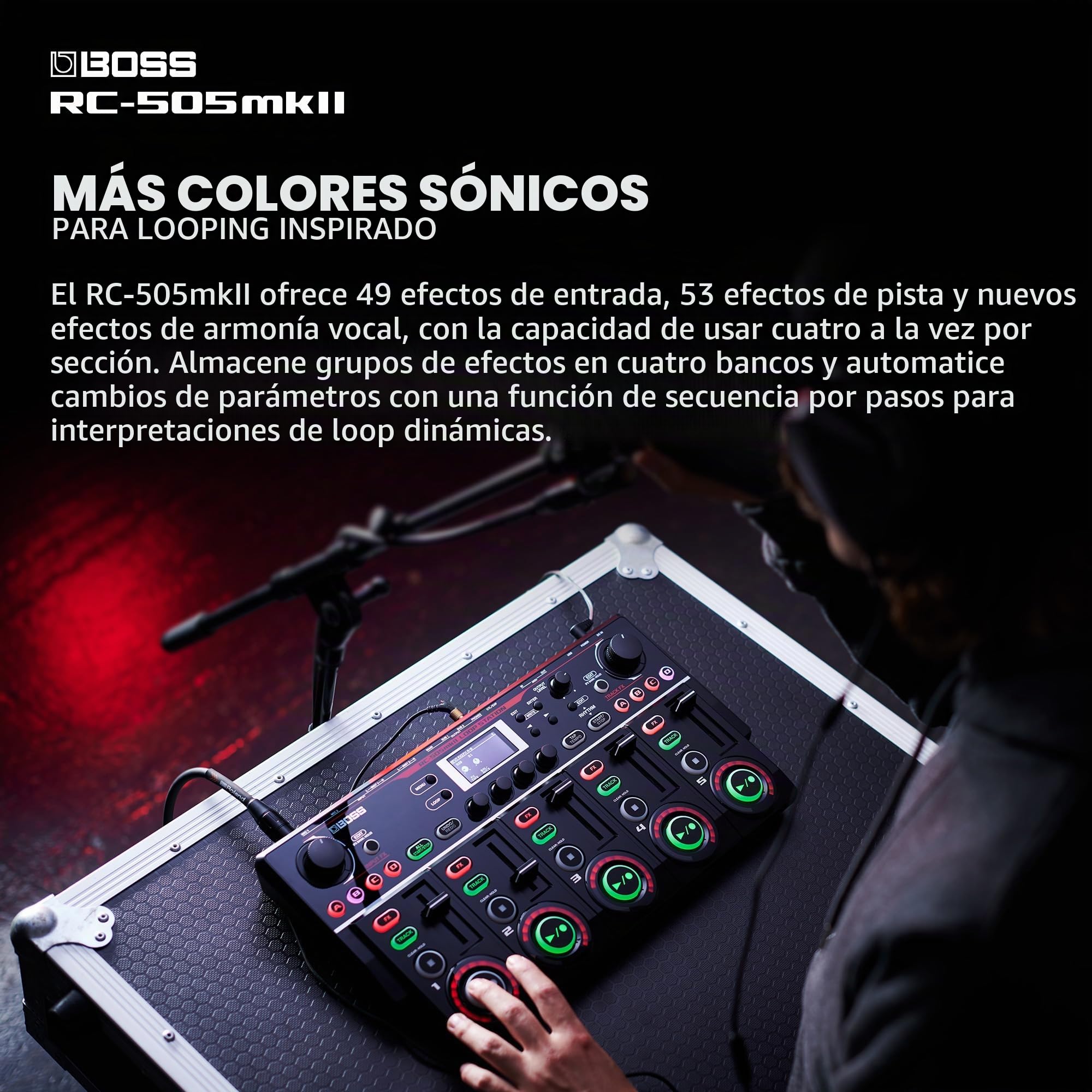 Amazon.com: BOSS RC-505mkII Estación de Loop | Looper de Mesa