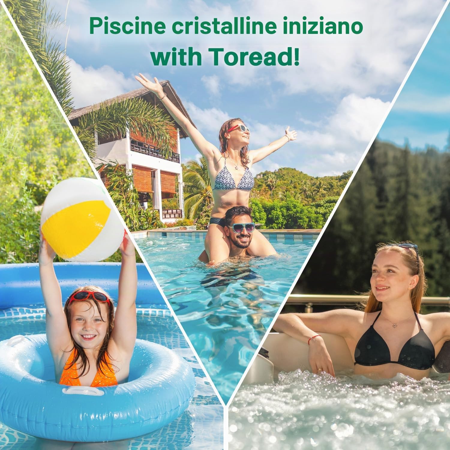 TOREAD Filtro Spa 6CH-960 sostituisce i filtri Jacuzzi J-300, J400, PJW60TL-F2S, 14081, 6000-383A, Unicel 6CH-960, Filbur FC-2800, 6540-383, Filtro per Vasca idromassaggio con Manico Chiuso