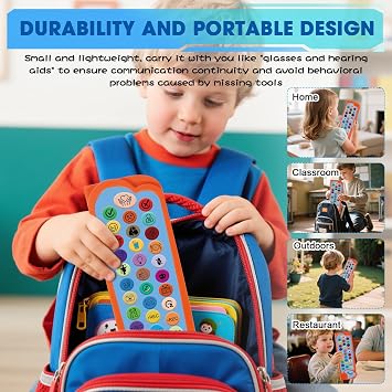 AAC Device for Autism Communication Device for Nonverbal Kids & Adults, Non Verbal Communication Tools for Speech Therapy, Autism Talking Aids with 5 Programmable Buttons & Adjustable Volume