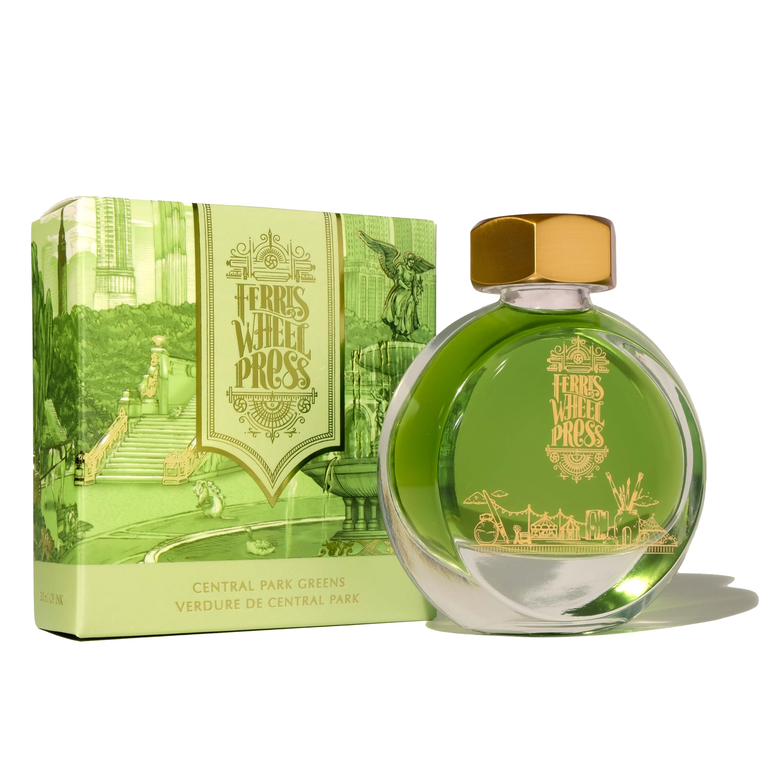 Ferris Wheel Press Fountain Pen Ink, Everyday Ink Collection, Lush Grassy Green, 38ml, 38 ml