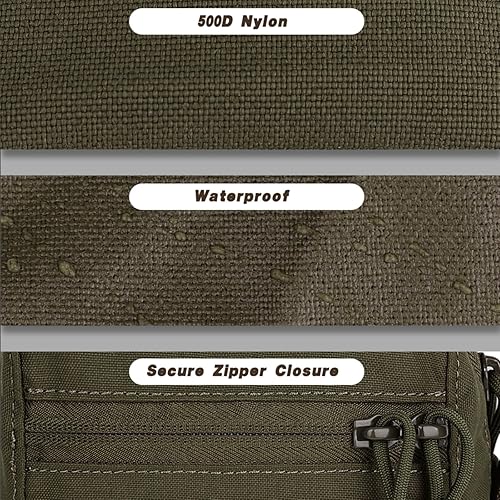 Miniatura 4 de Bolsa de Gp, bolsas de administración de uso general, pequeña bolsa EDC para cinturón táctico y chaleco Molle como bolsa de almacenamiento expandida