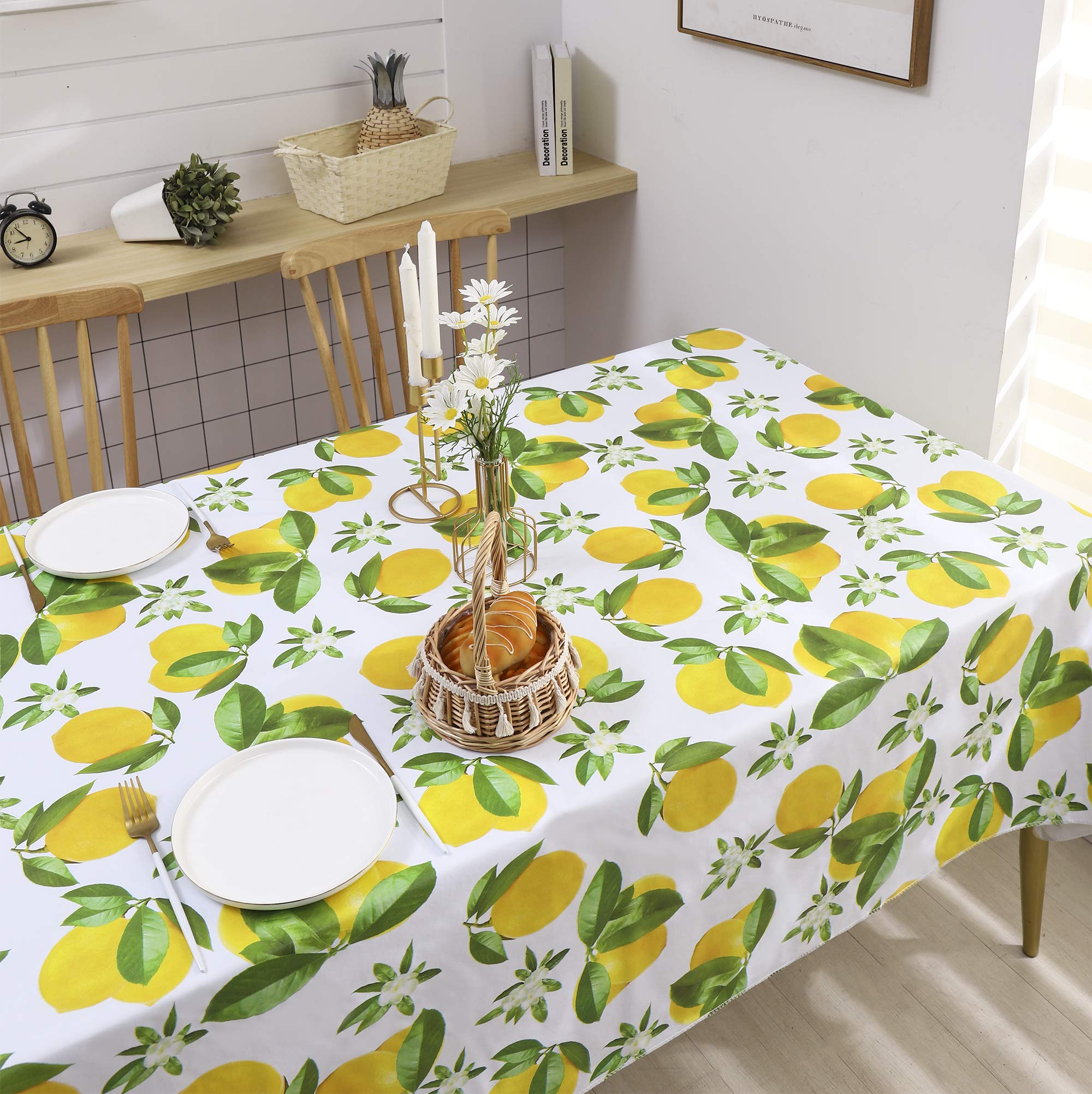 Nappe Ronde En Vinyle Avec Support Flanelle - Bordure élastique, Lavable, 114 à 140cm