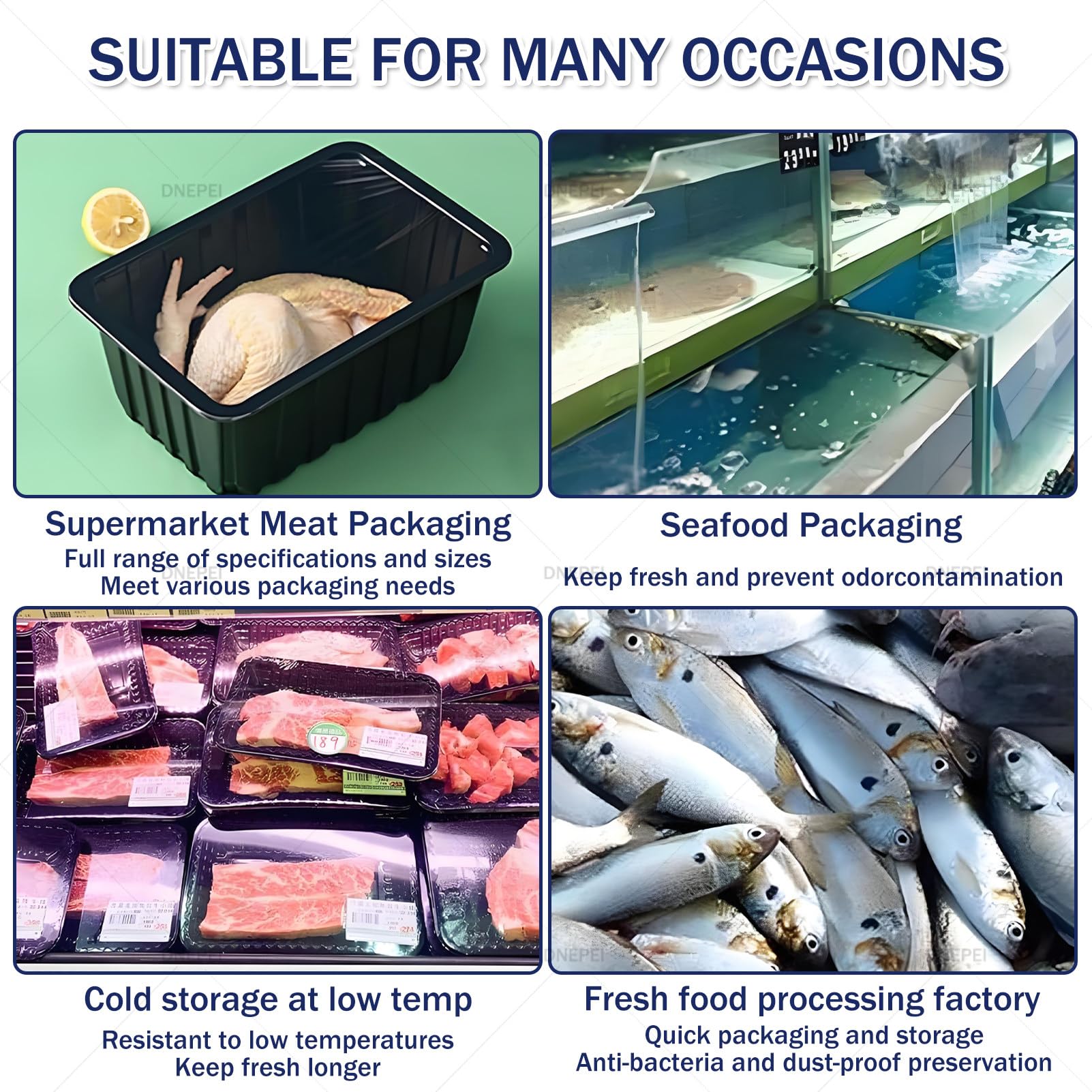 Sellador comercial de bandejas de prensa manual, sellador de contenedores de acero inoxidable para cajas de comida y comida para llevar, 7-8 sellos/minuto